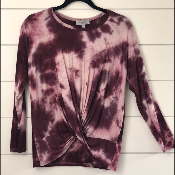 Free Shipping!!! NEW Tie Dye Top with Twist Knot - Picture 1 of 3